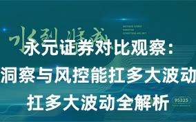 永元证券对比观察：数据与洞察与风控能扛多大波动全解析
