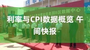 利率与CPI数据概览 午间快报
